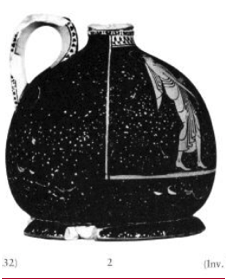 Lekythos attica a figure rosse
